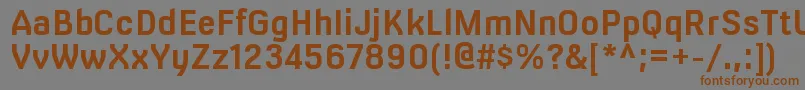 MilibusrgBold Font – Brown Fonts on Gray Background
