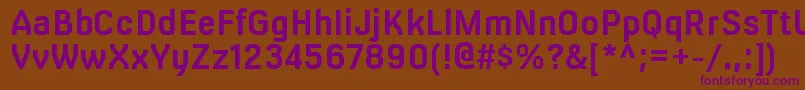 MilibusrgBold Font – Purple Fonts on Brown Background