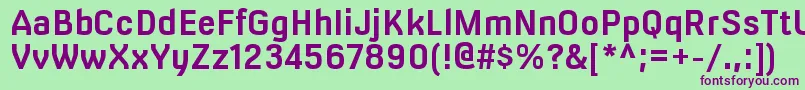 MilibusrgBold Font – Purple Fonts on Green Background