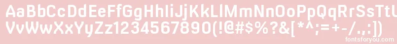 フォントMilibusrgBold – ピンクの背景に白い文字