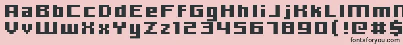 フォントHooge0666 – ピンクの背景に黒い文字