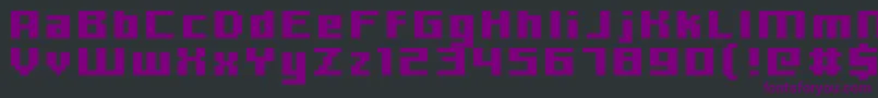 Hooge0666 Font – Purple Fonts on Black Background