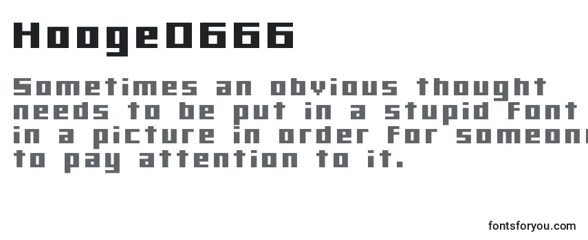 Review of the Hooge0666 Font