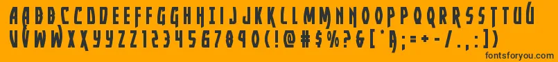 Yankeeclippertitle Font – Black Fonts on Orange Background