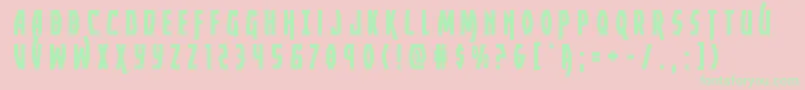 Yankeeclippertitle Font – Green Fonts on Pink Background