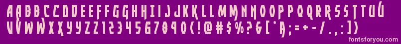 Yankeeclippertitle Font – Pink Fonts on Purple Background