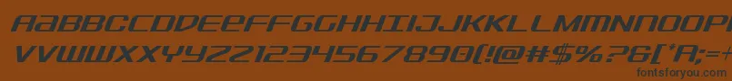 Sdfcondital Font – Black Fonts on Brown Background
