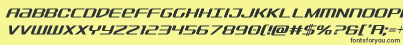 Sdfcondital Font – Black Fonts on Yellow Background