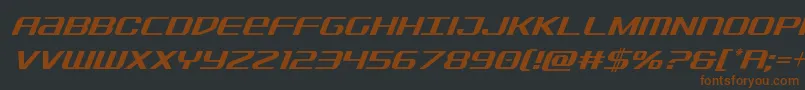 Sdfcondital Font – Brown Fonts on Black Background