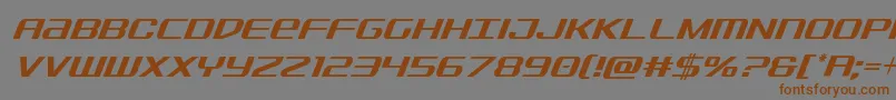 Sdfcondital Font – Brown Fonts on Gray Background