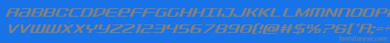 Sdfcondital Font – Gray Fonts on Blue Background