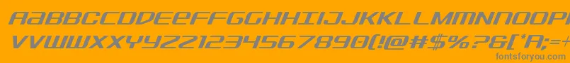 Sdfcondital Font – Gray Fonts on Orange Background