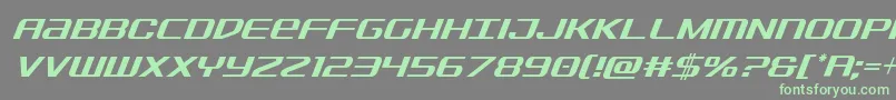 Sdfcondital Font – Green Fonts on Gray Background