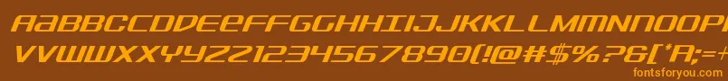 Sdfcondital Font – Orange Fonts on Brown Background