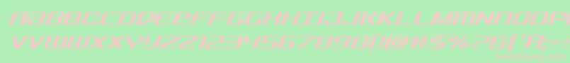 Sdfcondital Font – Pink Fonts on Green Background