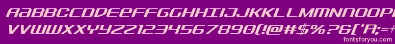 Sdfcondital Font – Pink Fonts on Purple Background