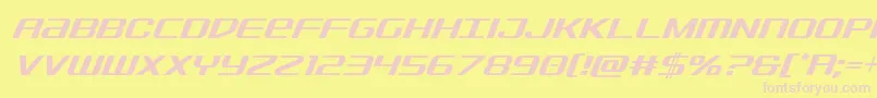Sdfcondital Font – Pink Fonts on Yellow Background