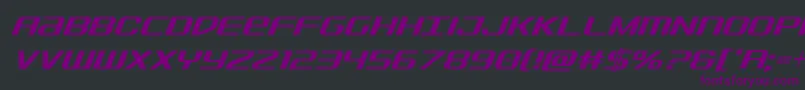 Sdfcondital Font – Purple Fonts on Black Background