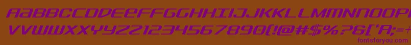 Sdfcondital Font – Purple Fonts on Brown Background