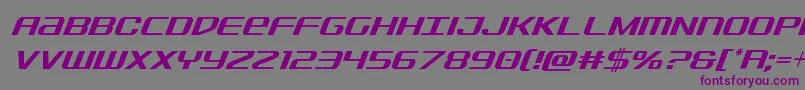 Sdfcondital Font – Purple Fonts on Gray Background