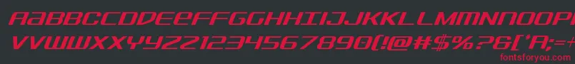 Sdfcondital Font – Red Fonts on Black Background