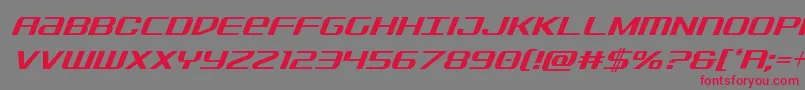 Sdfcondital Font – Red Fonts on Gray Background