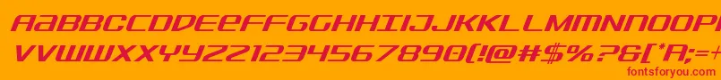 Sdfcondital Font – Red Fonts on Orange Background