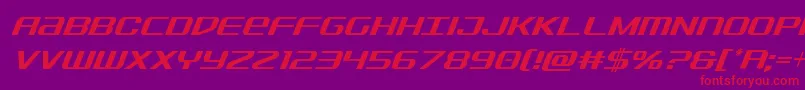 Sdfcondital Font – Red Fonts on Purple Background