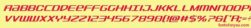 Sdfcondital Font – Red Fonts on Yellow Background