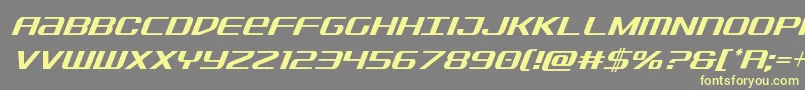 Sdfcondital Font – Yellow Fonts on Gray Background