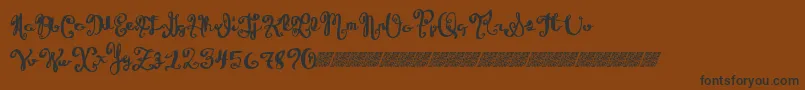 Winetasting Font – Black Fonts on Brown Background
