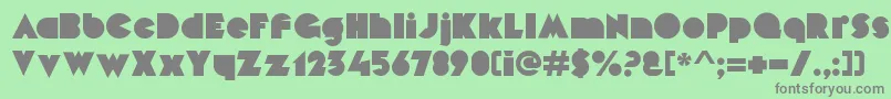 MekonBlock Font – Gray Fonts on Green Background