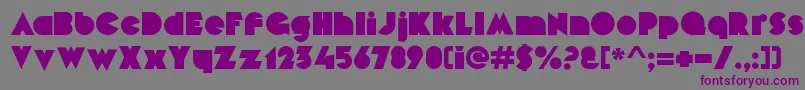 MekonBlock Font – Purple Fonts on Gray Background