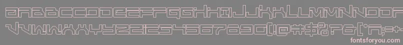 Unitedplanetsout Font – Pink Fonts on Gray Background