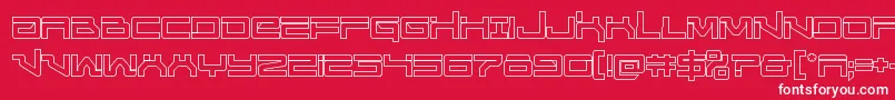 Unitedplanetsout Font – White Fonts on Red Background