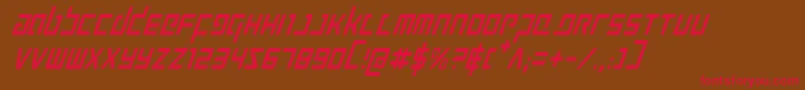 Prokofievci Font – Red Fonts on Brown Background