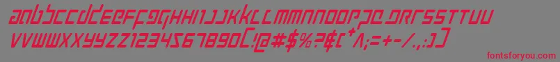Prokofievci Font – Red Fonts on Gray Background