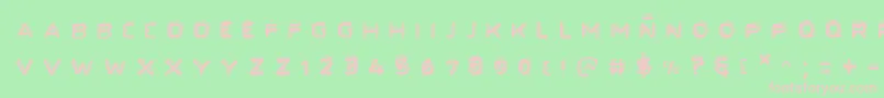 Secret Files Ii Font – Pink Fonts on Green Background