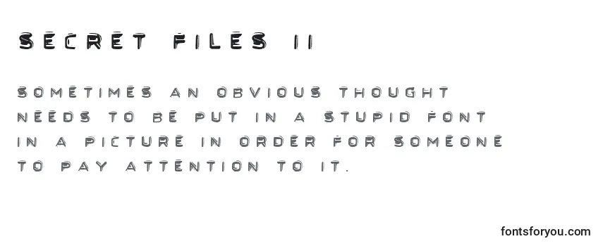 Review of the Secret Files Ii Font