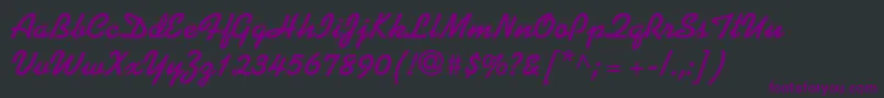 Шрифт ProseScriptSsiBold – фиолетовые шрифты на чёрном фоне