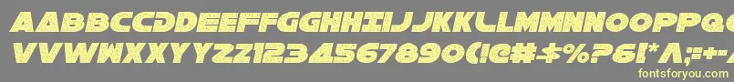 Galaxy1CondensedItalic Font – Yellow Fonts on Gray Background