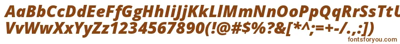 Opensans Extrabolditalic Font – Brown Fonts