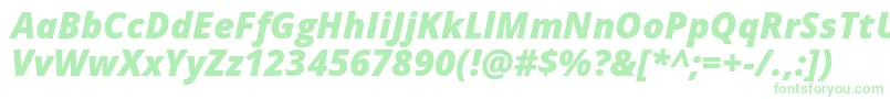 Opensans Extrabolditalic Font – Green Fonts