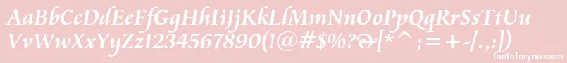 CataneoBoldBt Font – White Fonts on Pink Background