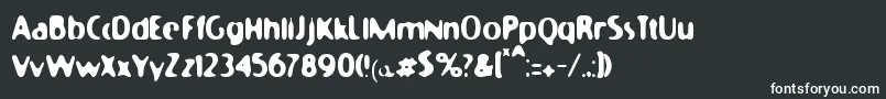 Moonycat Font – White Fonts on Black Background