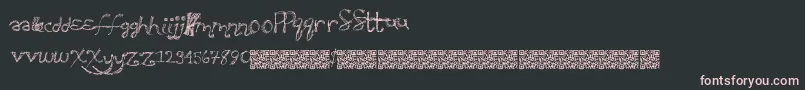 Sweatyparty Font – Pink Fonts on Black Background