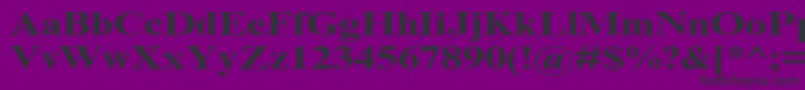 TimesNrCyrMt130b Font – Black Fonts on Purple Background