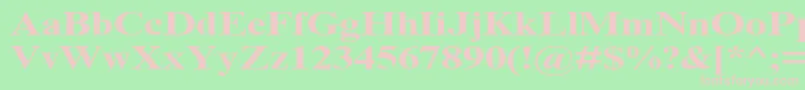 TimesNrCyrMt130b Font – Pink Fonts on Green Background