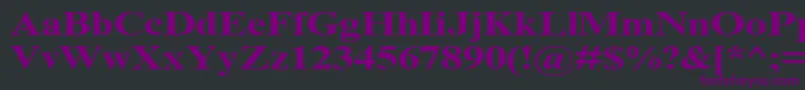 TimesNrCyrMt130b Font – Purple Fonts on Black Background