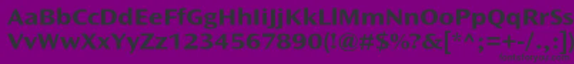 OceansansstdBoldext Font – Black Fonts on Purple Background